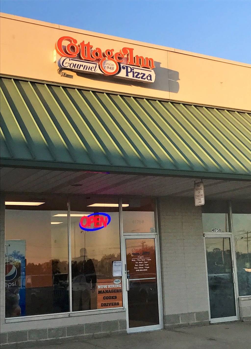 Cottage Inn Pizza | meal delivery | 41758 W 10 Mile Rd, Novi, MI 48375, USA | 2483804900 OR +1 248-380-4900