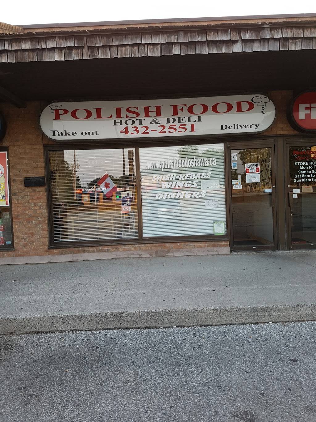 Polish Food Hot and Deli | meal takeaway | 1051 Simcoe St N, Oshawa, ON L1G 4W3, Canada | 9054322551 OR +1 905-432-2551