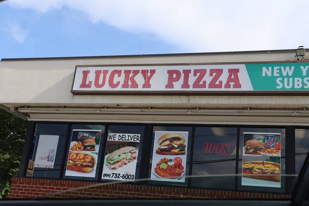 Lucky pizza | restaurant | 1450 W Wythe St, Petersburg, VA 23803, USA | 8047326003 OR +1 804-732-6003