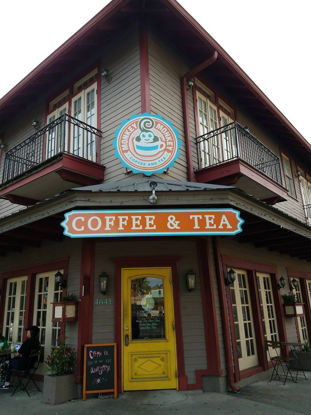 Monkey Monkey Coffee and Tea | cafe | 4641 S Carrollton Ave, New Orleans, LA 70119, USA | 5043244899 OR +1 504-324-4899