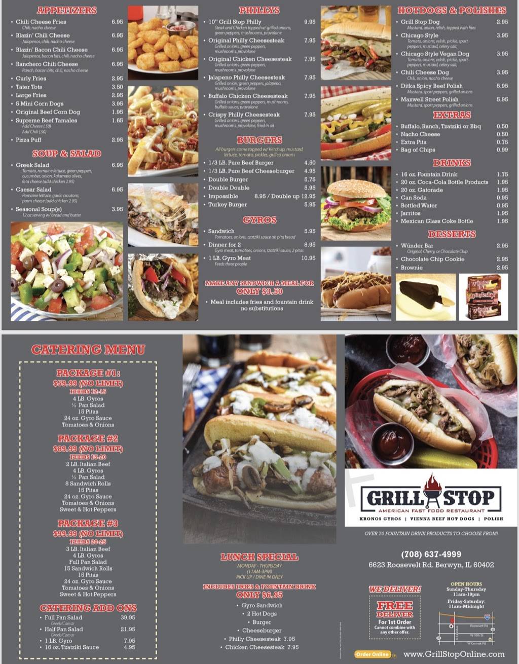 Grill Stop | restaurant | 6623 Roosevelt Rd, Berwyn, IL 60402, USA | 7086374999 OR +1 708-637-4999