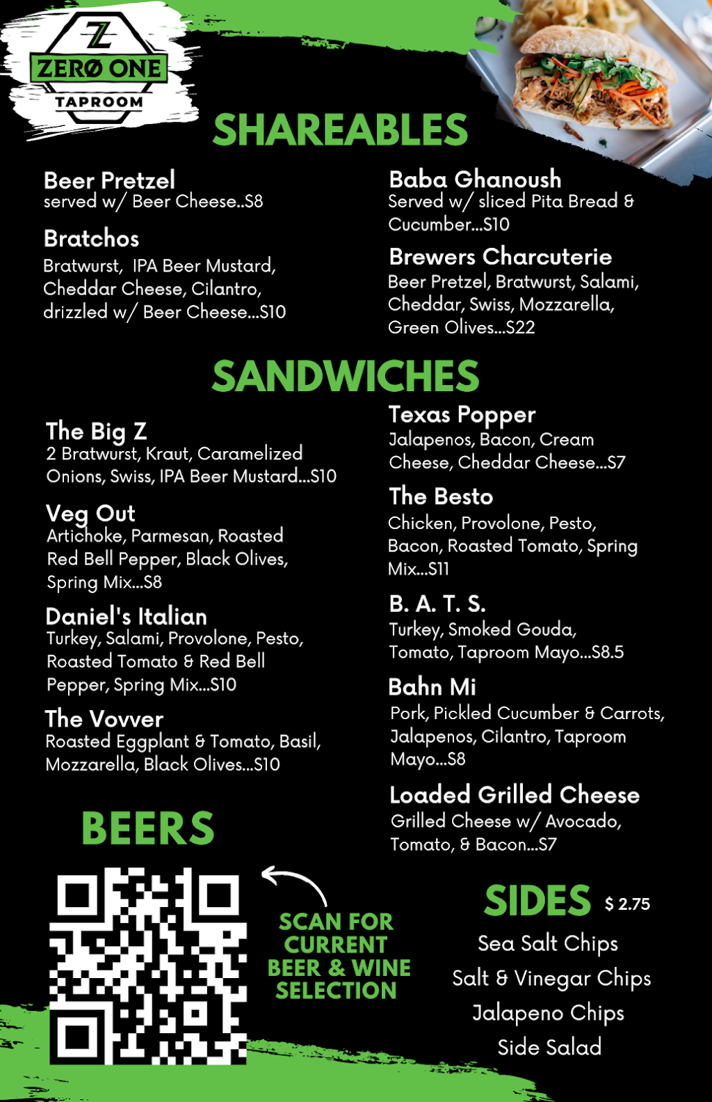 Zero One Taproom | restaurant | 59 N Koenigheim St, San Angelo, TX 76903, USA | 3256174569 OR +1 325-617-4569