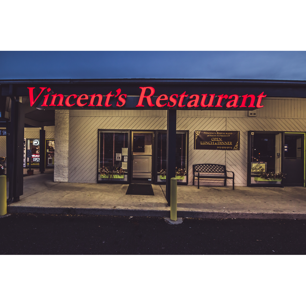 Vincents Restaurant | restaurant | 526 Shelton Ave, Shelton, CT 06484, USA | 2039299104 OR +1 203-929-9104