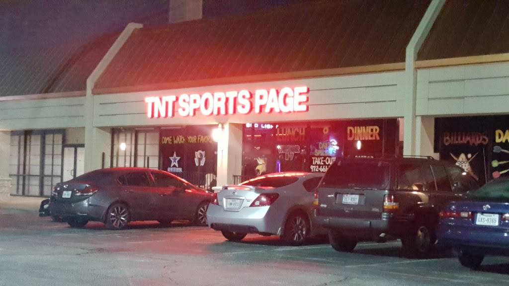 TNT Sports Page | restaurant | 14902 Preston Rd #716, Dallas, TX 75254, USA | 9726611130 OR +1 972-661-1130