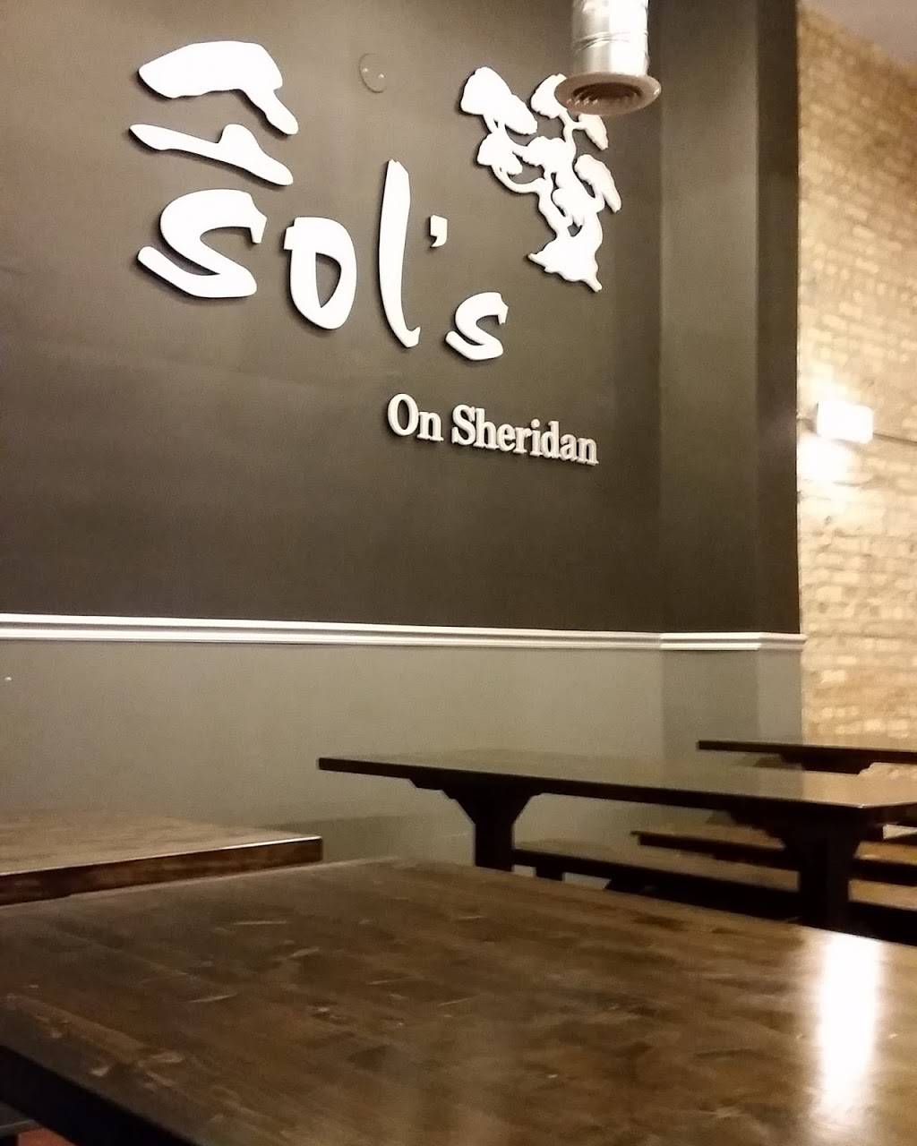 Sols on Sheridan | restaurant | 4715 N Sheridan Rd, Chicago, IL 60640, USA | 7739617109 OR +1 773-961-7109