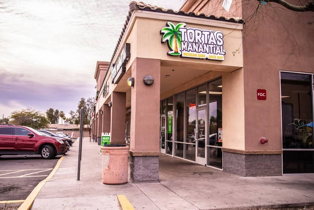 Tortas Manantial | restaurant | 5950 W McDowell Rd #101, Phoenix, AZ 85035, USA | 6238730664 OR +1 623-873-0664