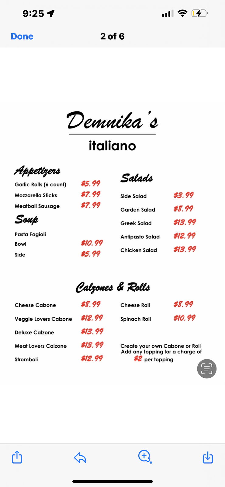 Demnikas Italiano | restaurant | 2667 S Dixie Dr, Kettering, OH 45409, USA | 9379994424 OR +1 937-999-4424