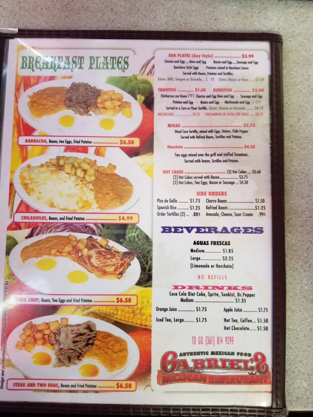 Gabriels Mexican Restaurant | restaurant | 3825 S Port Ave, Corpus Christi, TX 78415, USA | 3618149299 OR +1 361-814-9299