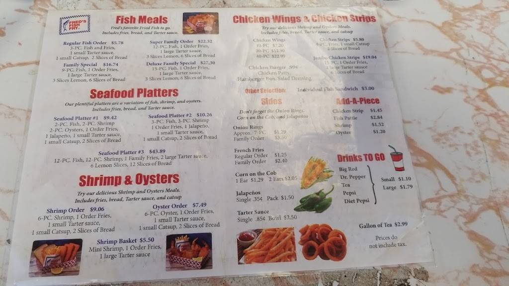 Freds Fish Fry | restaurant | 3418 Culebra Rd, San Antonio, TX 78228, USA | 2104324288 OR +1 210-432-4288