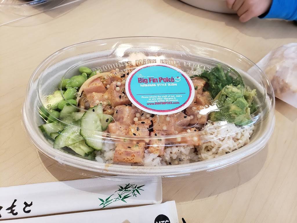 Big Fin Poké Northshore Mall | restaurant | 210 Andover St, Peabody, MA 01960, USA | 9785387653 OR +1 978-538-7653