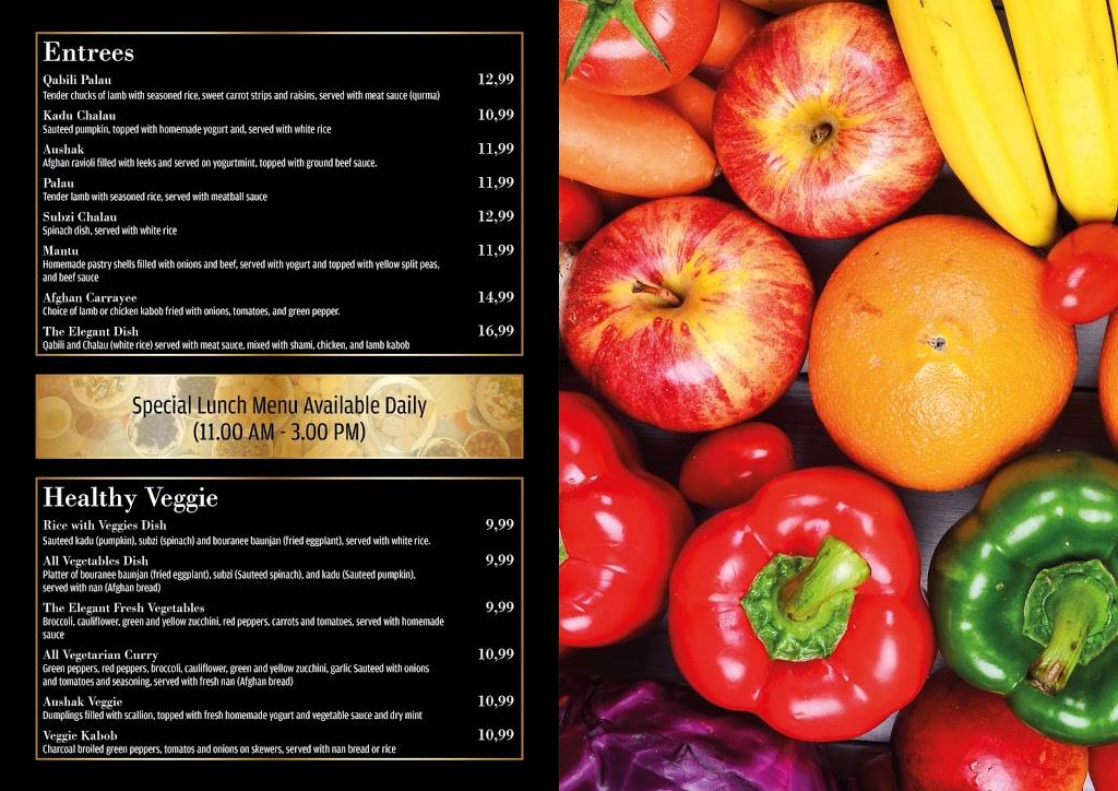 The Elegant Afghan Cuisine | restaurant | 7234 Centreville Rd, Manassas, VA 20111, USA | 7033611230 OR +1 703-361-1230