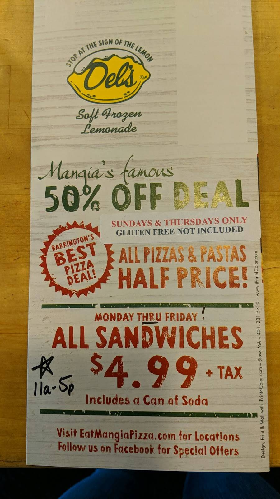 Mangia of Barrington | restaurant | 296 County Rd, Barrington, RI 02806, USA | 4013375600 OR +1 401-337-5600