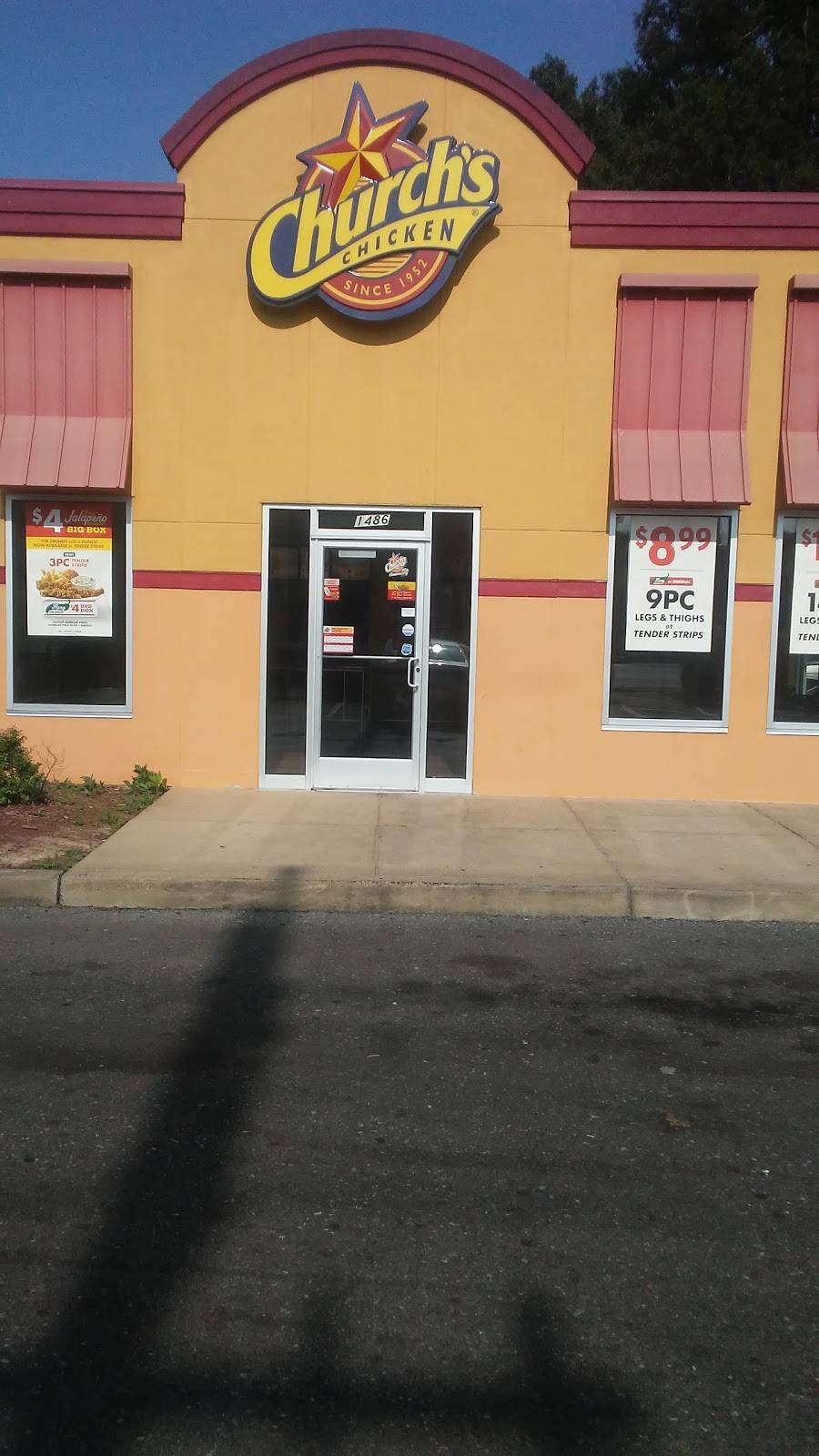 Churchs Chicken | restaurant | 1486 Getwell Rd, Memphis, TN 38111, USA | 9017437698 OR +1 901-743-7698