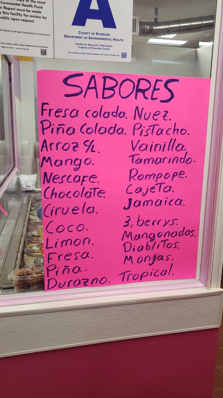 Raspados Esmeralda | restaurant | 83066 CA-111, Indio, CA 92201, USA | 8456308808 OR +1 845-630-8808