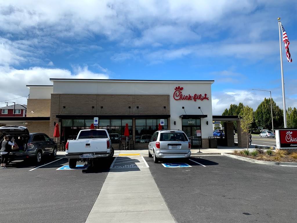 Chick-fil-A | restaurant | 6602 19th St W, Fircrest, WA 98466, USA | 2535641593 OR +1 253-564-1593