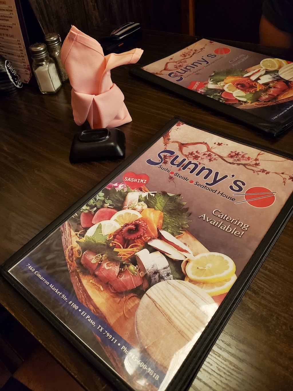Sunnys Sushi Cimarron | restaurant | 7460 Cimarron Market Ave Suite 100, El Paso, TX 79911, USA | 9156005818 OR +1 915-600-5818