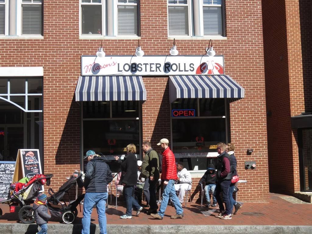 Masons Famous Lobster Rolls | restaurant | 188 Main St, Annapolis, MD 21403, USA | 4102802254 OR +1 410-280-2254