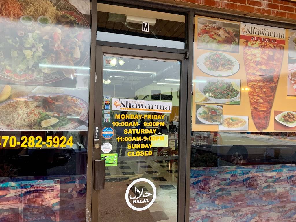 Baraka Shawarma Mediteranian grill | restaurant | 6200 Memorial Dr Suite L, Stone Mountain, GA 30083, USA | 4702825924 OR +1 470-282-5924