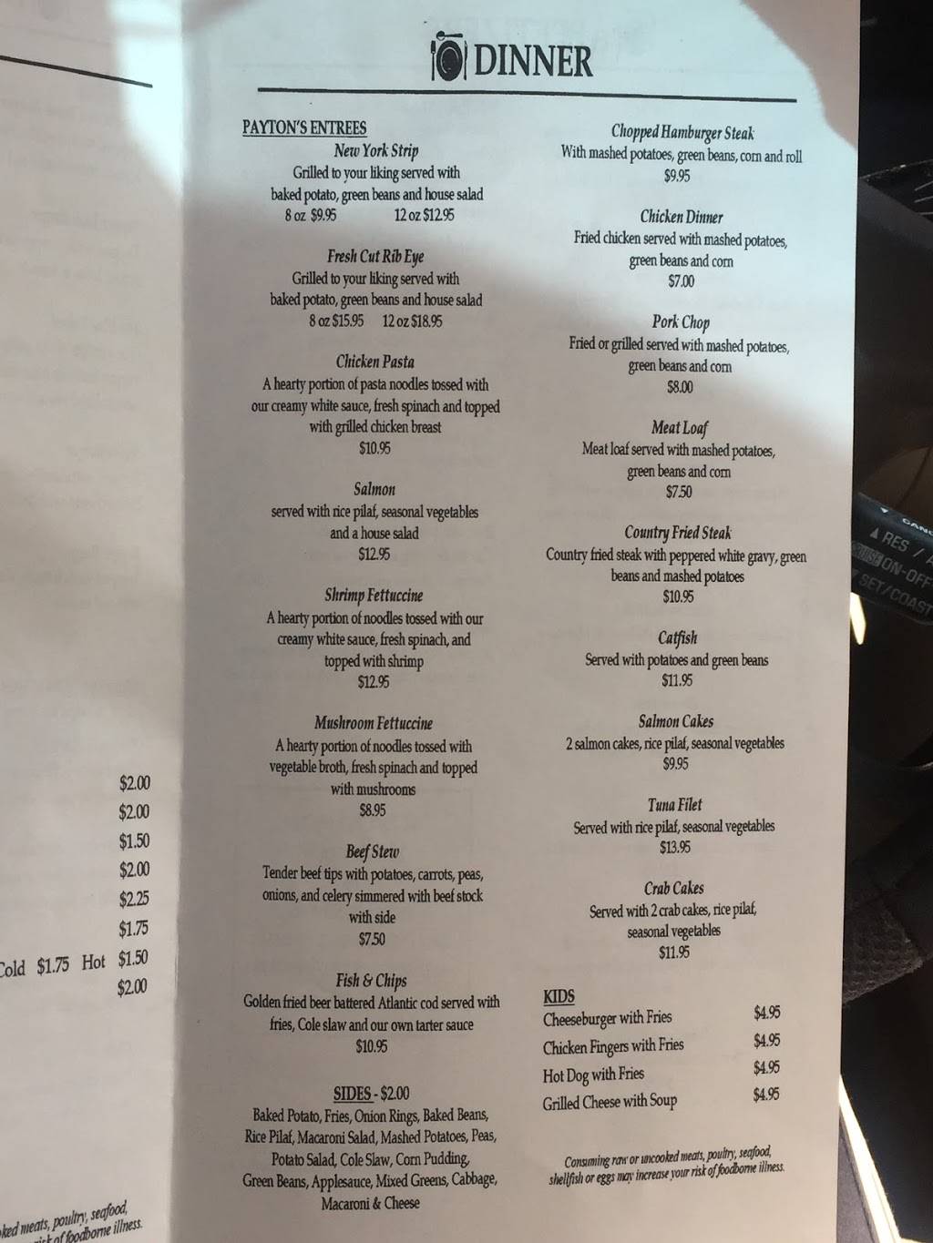 Payton’s Place | restaurant | 219 W Main St, Luray, VA 22835, USA | 5406695078 OR +1 540-669-5078