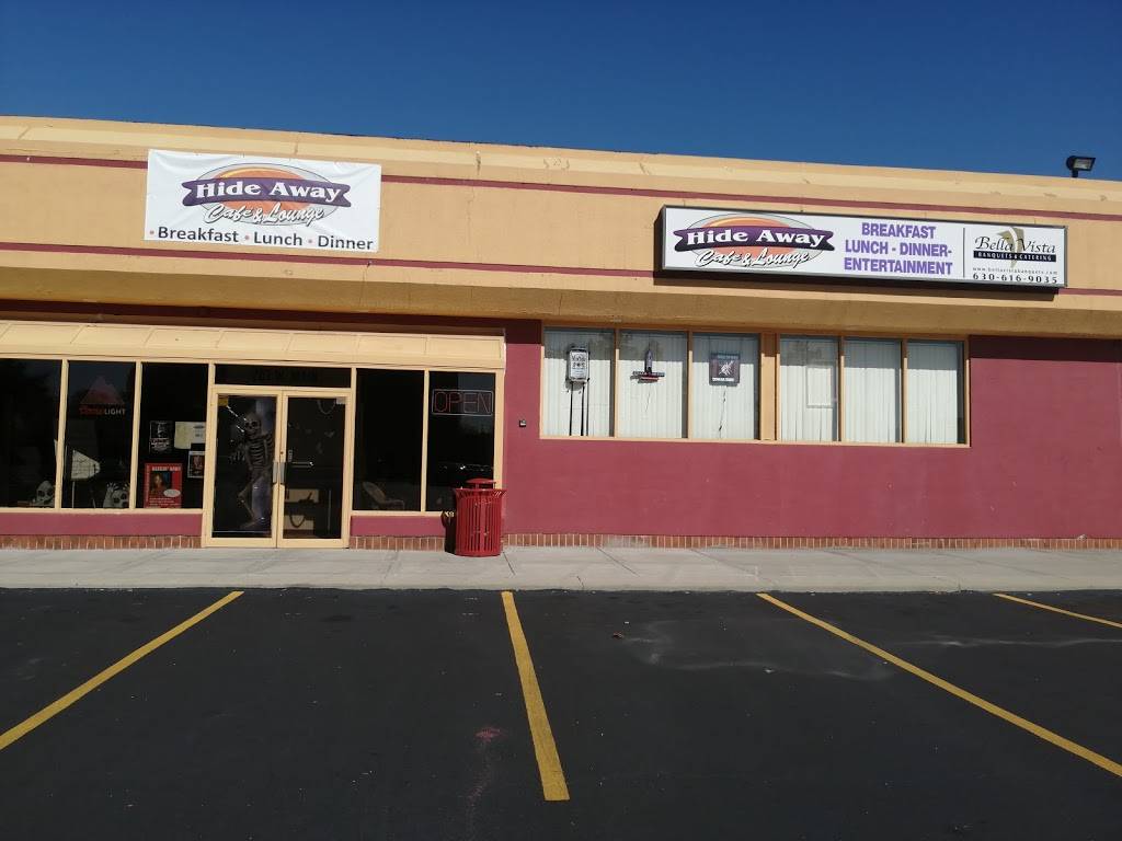 Hide Away Cafe and Lounge | restaurant | 207 Main St, Bensenville, IL 60106, USA | 6306169035 OR +1 630-616-9035