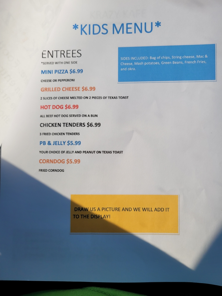 Krazy Kafe | restaurant | 118 Foothills Mall Dr, Maryville, TN 37801, USA | 8652685093 OR +1 865-268-5093