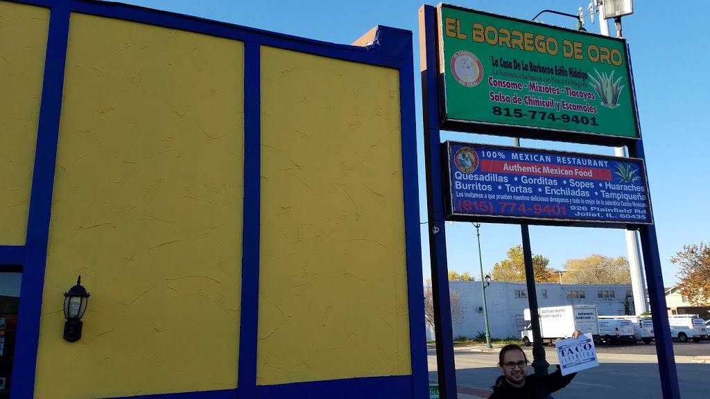 El Borrego De Oro | restaurant | 926 Plainfield Rd, Joliet, IL 60435, USA | 8157749401 OR +1 815-774-9401