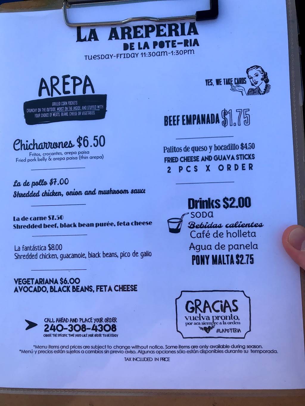 La Pote-Ria | restaurant | 15805 Frederick Rd, Rockville, MD 20855, USA | 2403084308 OR +1 240-308-4308