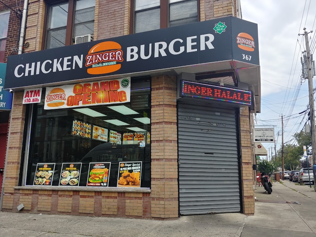 Zinger Halal Express | restaurant | 367 Avenue X, Brooklyn, NY 11223, USA | 3474624272 OR +1 347-462-4272