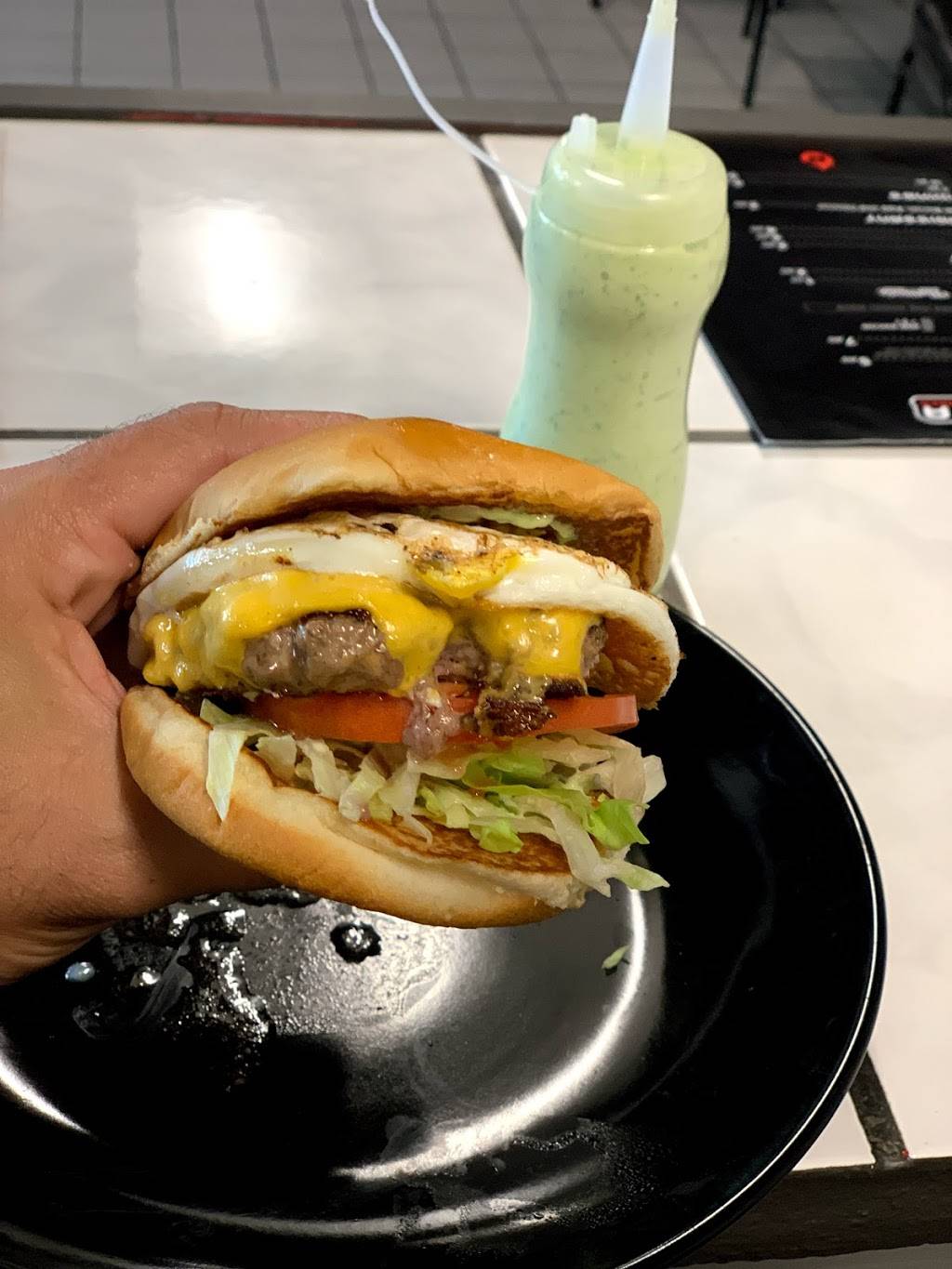 Batata homemade burger | restaurant | inside Mobil Gas Station Store, 8911 S Orange Blossom Trail, Orlando, FL 32809, USA | 4078572841 OR +1 407-857-2841