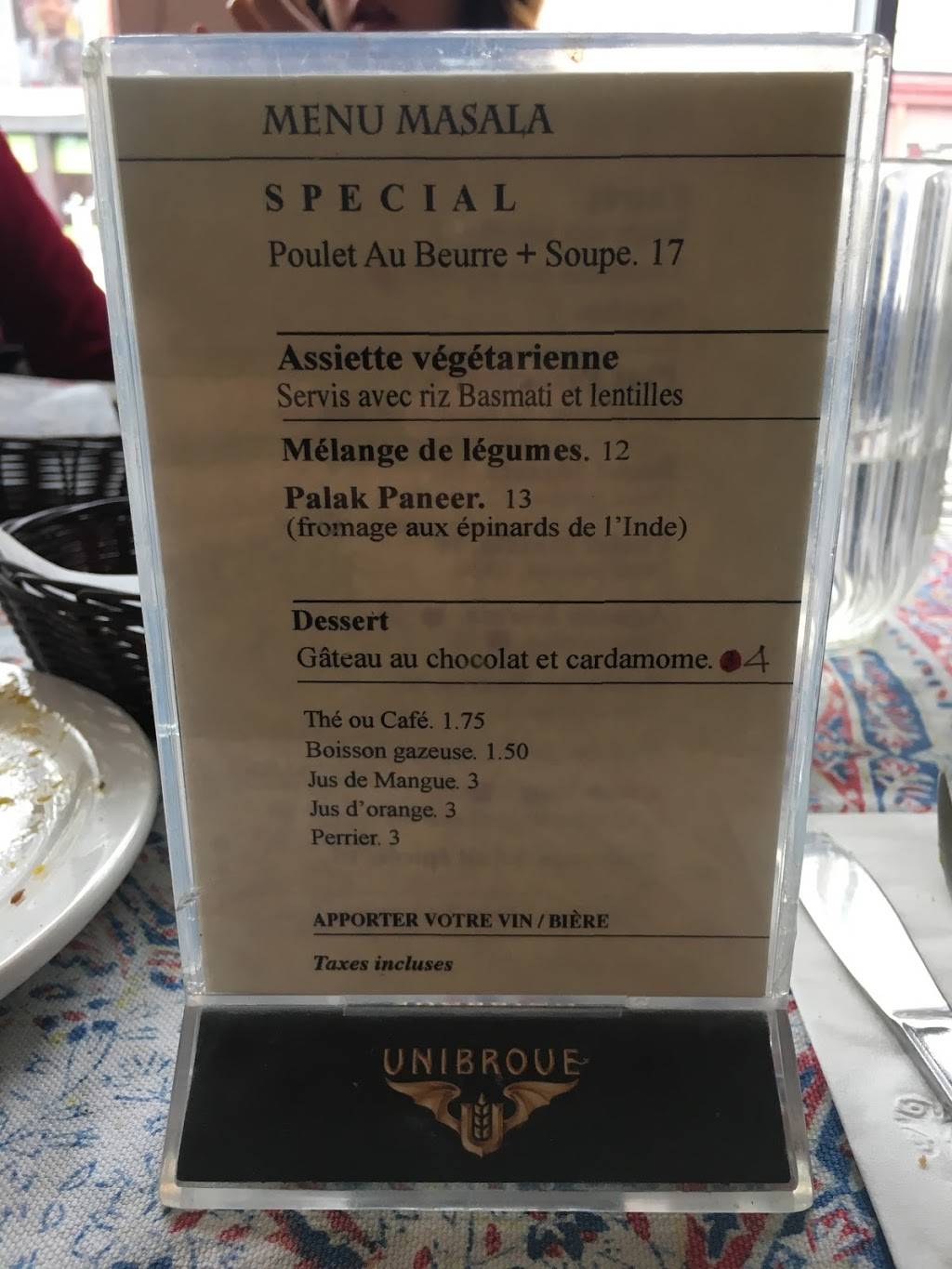 Masala Indian Restaurant & Cooking School | restaurant | 1906 Rue Centre, Montréal, QC H3K 1H9, Canada | 5142877455 OR +1 514-287-7455