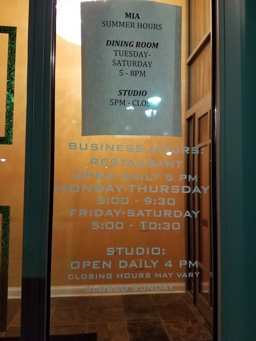 MIA | restaurant | 77 S Main St, Oxford, OH 45056, USA | 5135231541 OR +1 513-523-1541