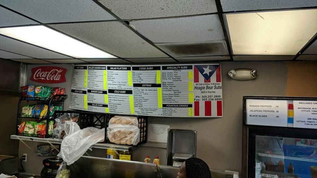 Hoagie Bear Subs | restaurant | 26855 S Dixie Hwy, Naranja, FL 33032, USA | 3052572800 OR +1 305-257-2800