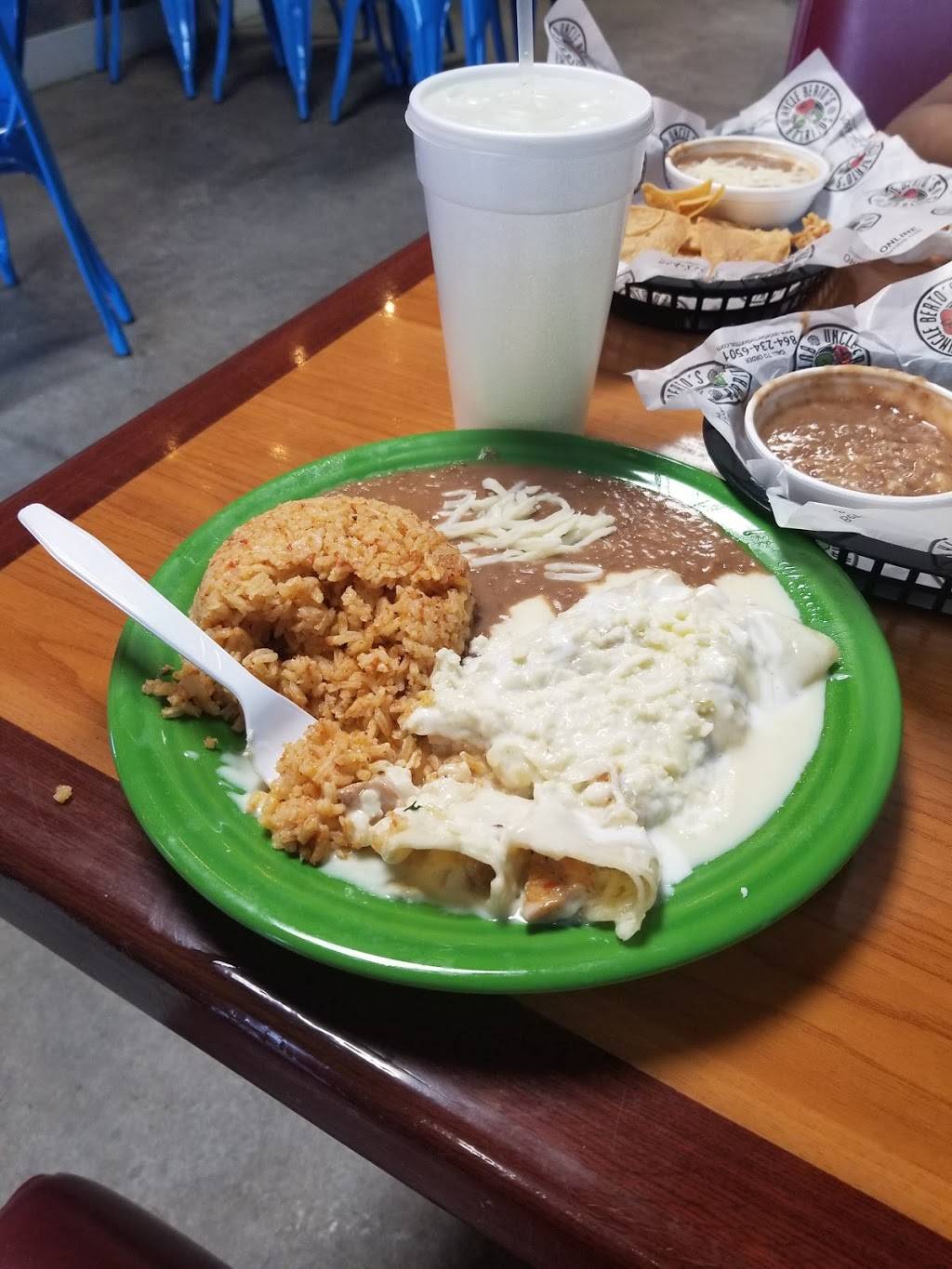 Uncle Berto’s Burritos | restaurant | 2509 Stone Station Rd, Roebuck, SC 29376, USA | 8645863973 OR +1 864-586-3973