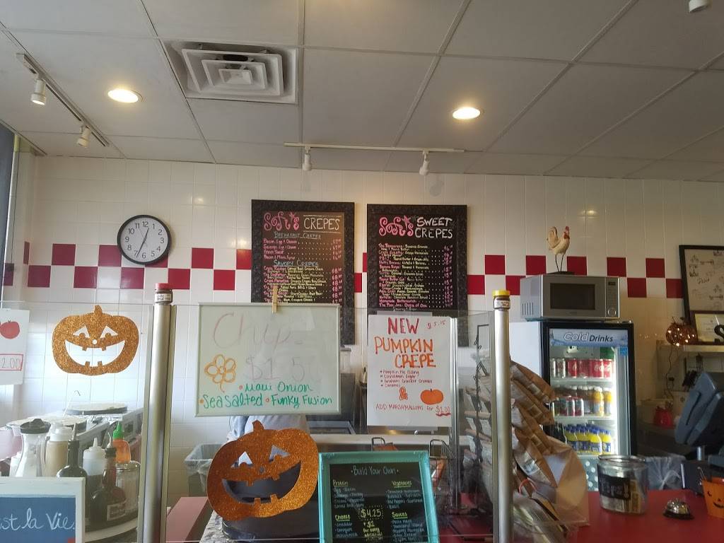 Sofis Crepes | restaurant | 560 Baltimore Annapolis Blvd, Severna Park, MD 21146, USA | 4106476300 OR +1 410-647-6300