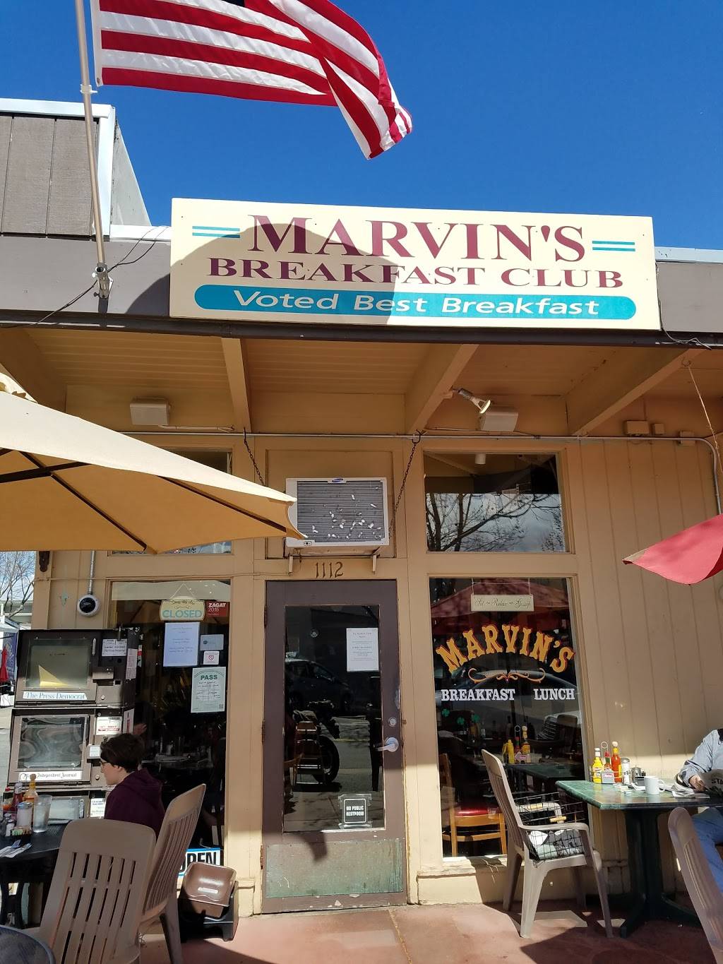Marvins Restaurant | restaurant | 1112 Grant Ave, Novato, CA 94945, USA | 4158924482 OR +1 415-892-4482