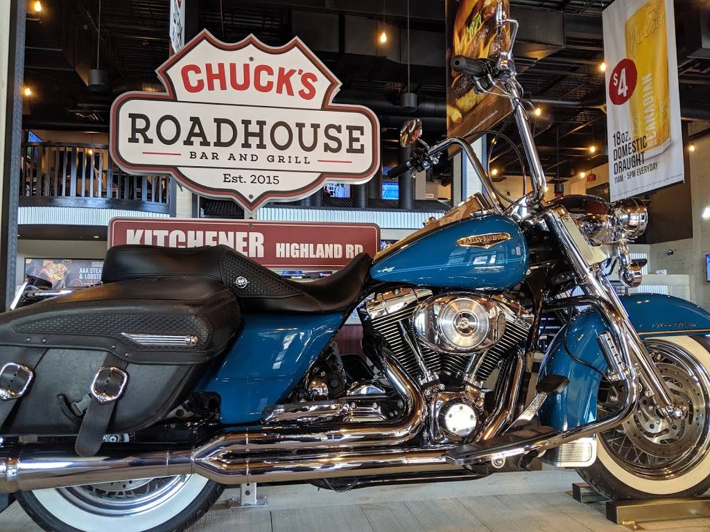 Chucks Roadhouse Bar & Grill | restaurant | 446 Highland Rd W, Kitchener, ON N2M 3C7, Canada | 5199548222 OR +1 519-954-8222