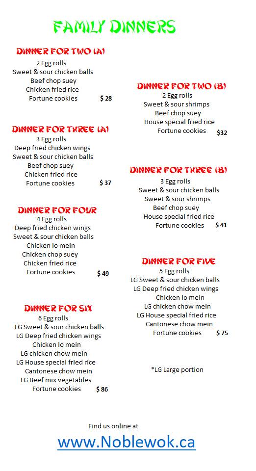 Noble Wok | restaurant | 13065 ON-27, Nobleton, ON L0G 1N0, Canada | 9058599997 OR +1 905-859-9997