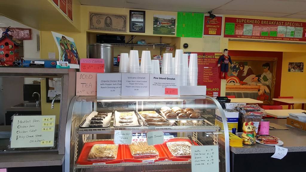 Superhero Deli | restaurant | 2431 Grand Ave, Bellmore, NY 11710, USA | 5163084390 OR +1 516-308-4390