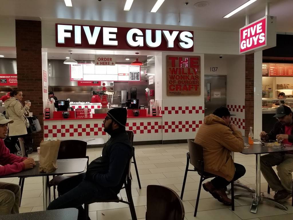 Five Guys | meal takeaway | 1137 Galleria Way Fc11, Glendale, CA 91210, USA | 8189455229 OR +1 818-945-5229