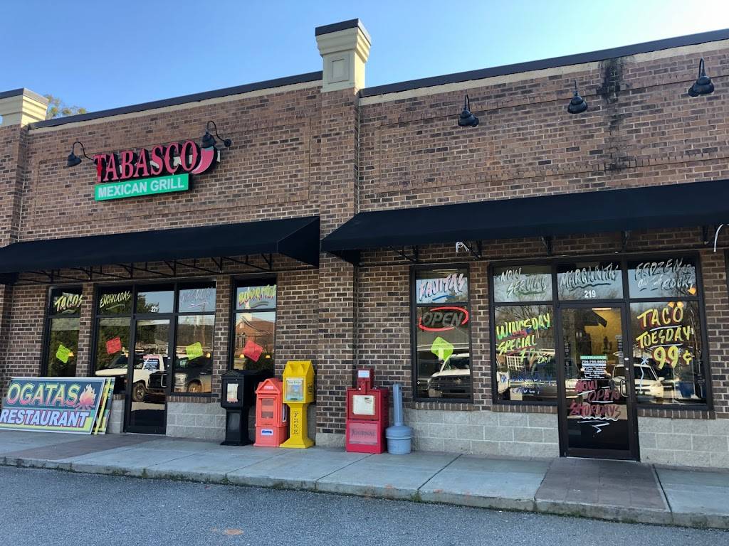 Tabasco Mexican Grill | restaurant | 200 General Daniels Ave N, Danielsville, GA 30633, USA | 7067959893 OR +1 706-795-9893