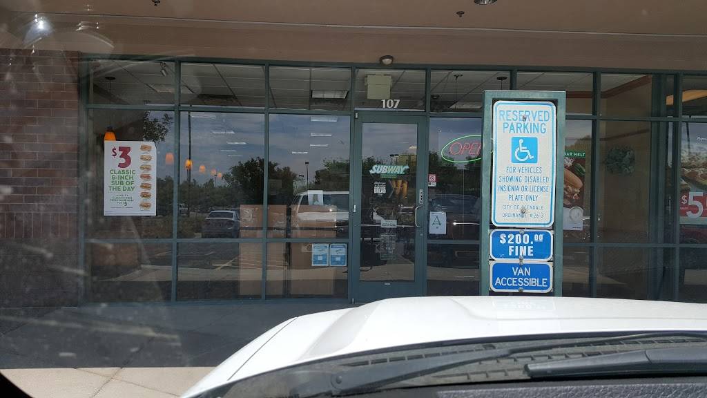 Subway | restaurant | Arrowhead Promenade, 20020 N 59th Ave Suite 107, Glendale, AZ 85308, USA | 6233624086 OR +1 623-362-4086