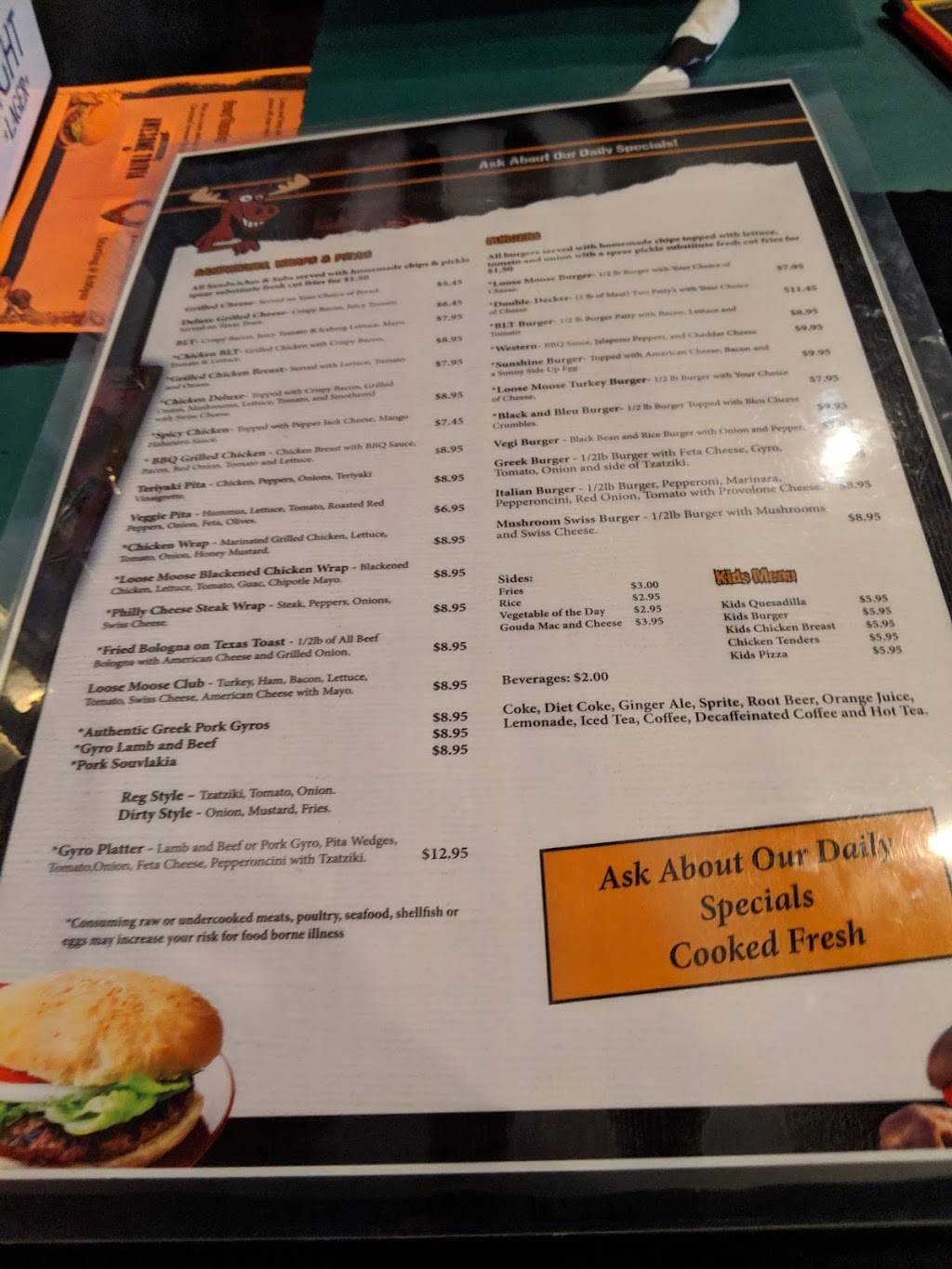 Loose Moose Grub and Pub | restaurant | 500 W. Aurora Rd. (Rt 82, Suite 205, Northfield, OH 44067, USA | 3307480540 OR +1 330-748-0540