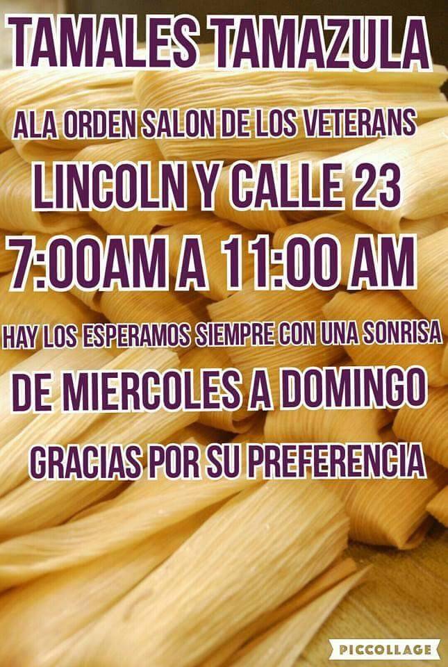 Tamales Tamazula | restaurant | veterans hall, Richmond, CA 94804, USA | 5106725858 OR +1 510-672-5858