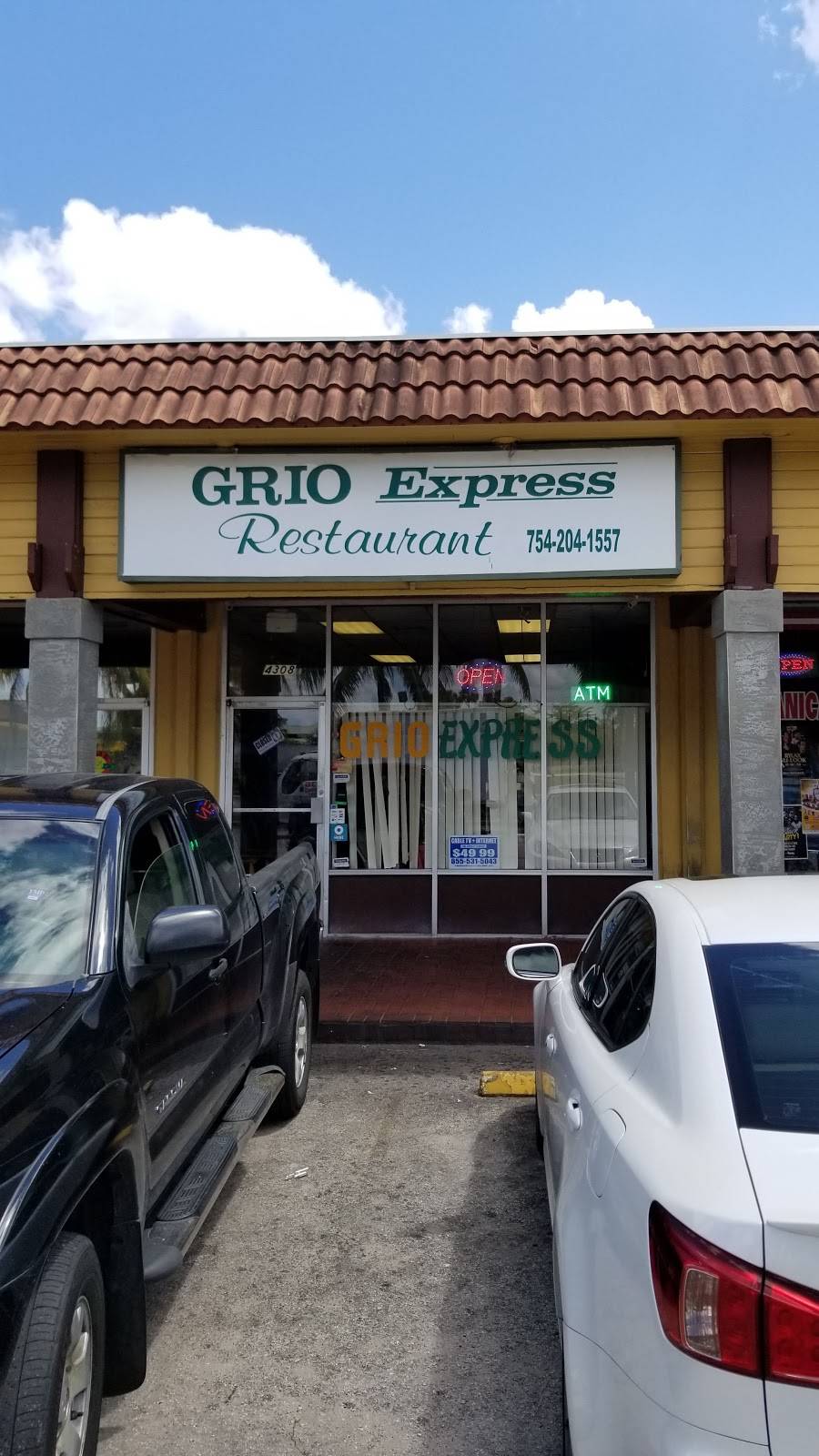 Grio Express Restaurant | restaurant | 4308 FL-7, Lauderdale Lakes, FL 33319, USA | 7542041557 OR +1 754-204-1557