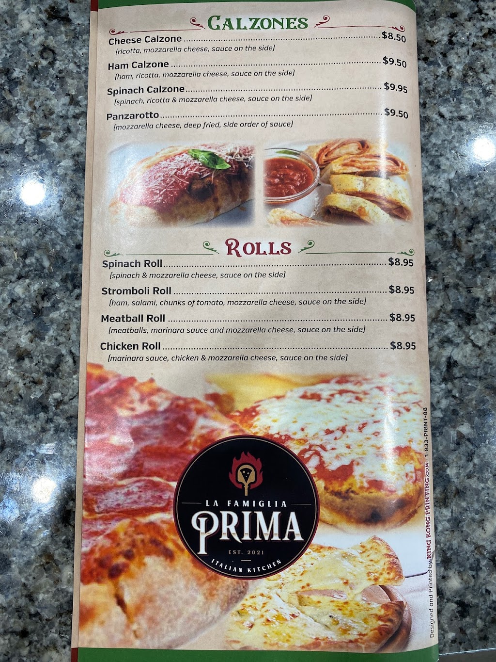 La Famiglia Prima | restaurant | 943 NJ-34, Colts Neck, NJ 07722, USA | 7329435315 OR +1 732-943-5315