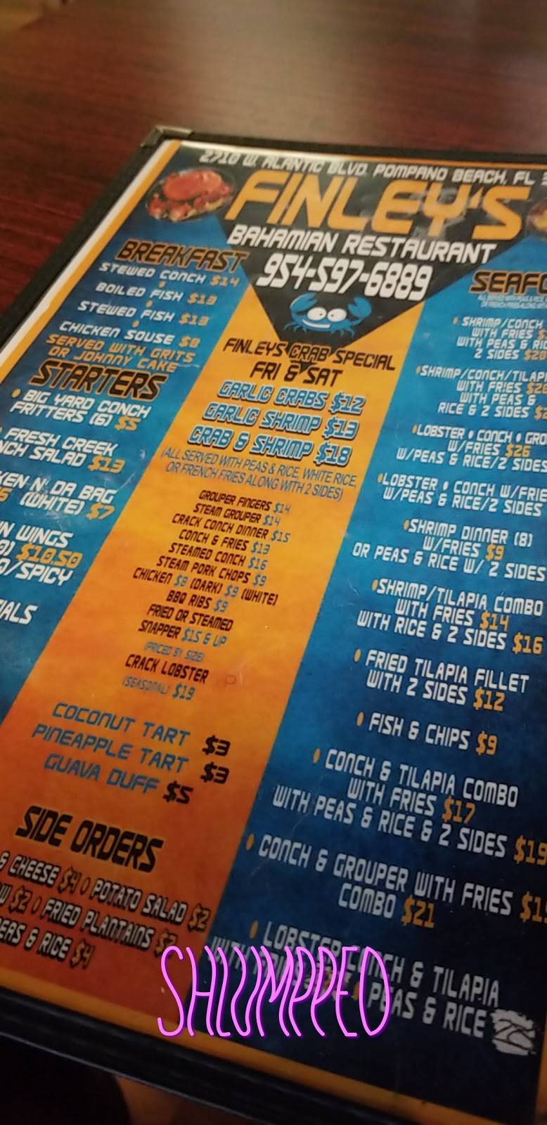 Finleys Bahamian Restaurant & Gift Shop LLC. - A Taste Of The B | restaurant | #731 Hammondville Rd, Dr Martin Luther King Blvd, Pompano Beach, FL 33060, USA | 9543665995 OR +1 954-366-5995