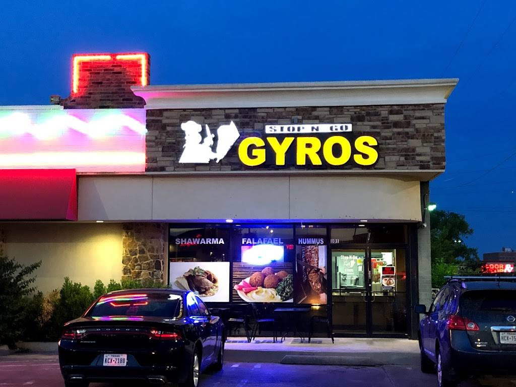 Stop-n-go Gyros | restaurant | 5142 Rufe Snow Dr Ste 101, North Richland Hills, TX 76180, USA | 8176560044 OR +1 817-656-0044