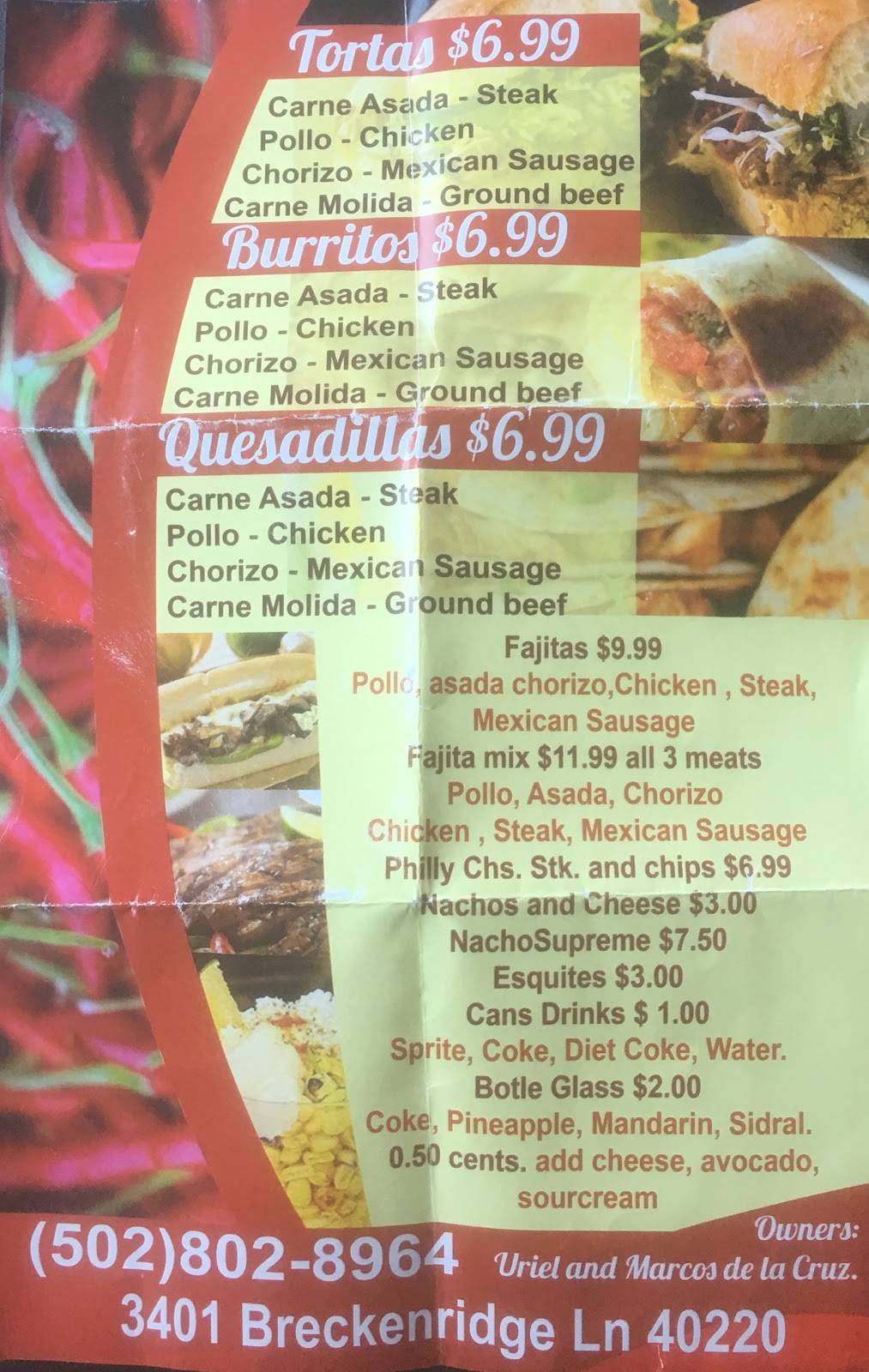 Tacos La Esperanza | restaurant | 3401 Breckenridge Ln, Louisville, KY 40220, USA | 5028028964 OR +1 502-802-8964