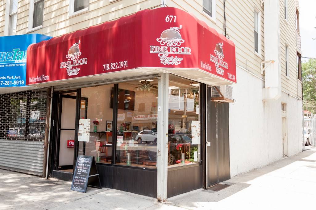 Fine Food Cuisine | restaurant | 671 Morris Park Ave, Bronx, NY 10462, USA | 7188221991 OR +1 718-822-1991