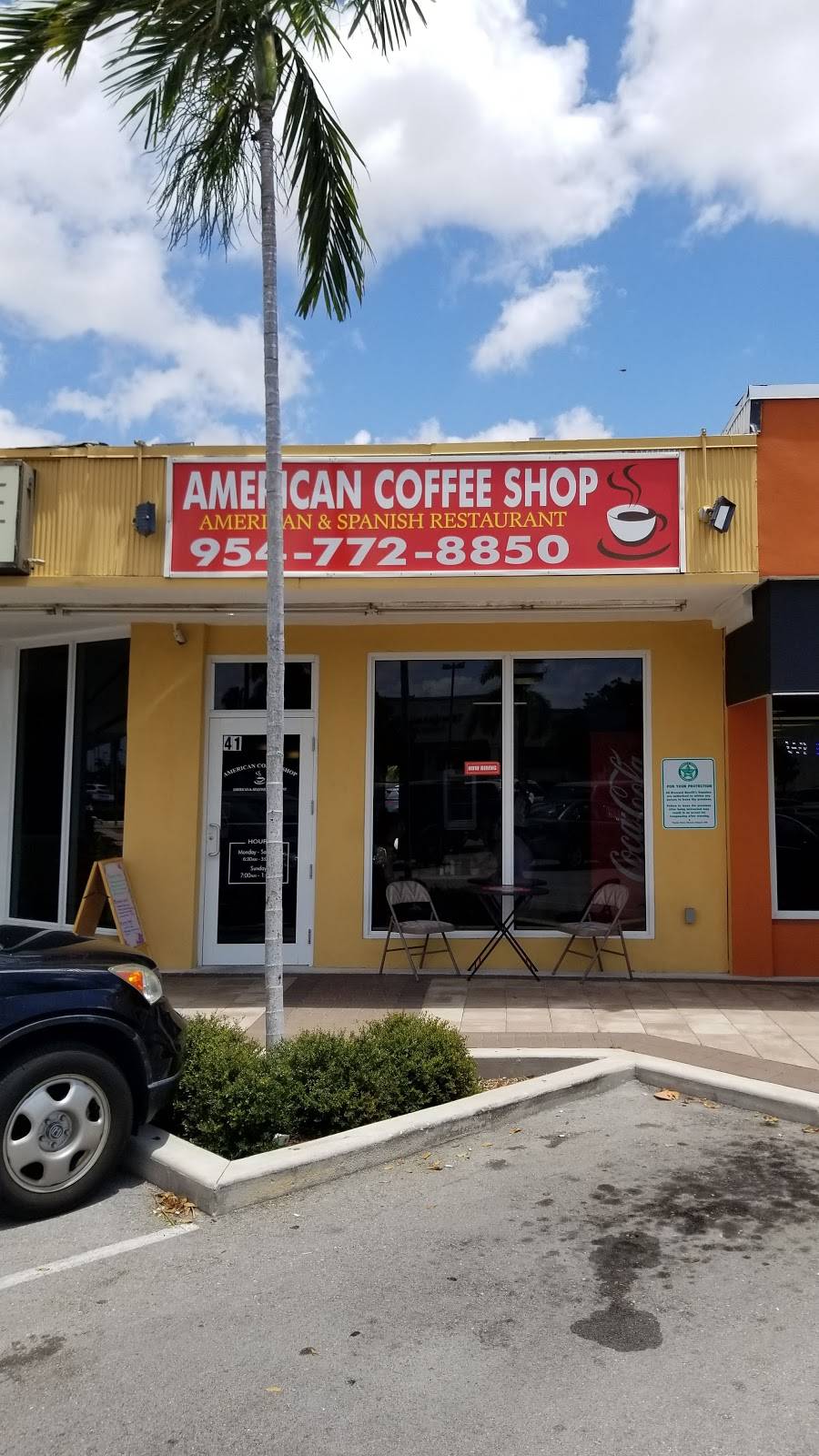 American Coffee Shop | cafe | 41 Prospect Rd, Oakland Park, FL 33334, USA | 9547728850 OR +1 954-772-8850